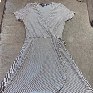 Black and white wrap dress!